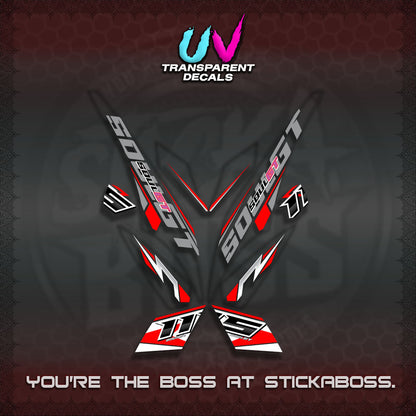 MIO SOUL I 115 GT INDO UV TRANSPARENT DECALS(0005 DESIGN)STICKER DECALS By STICKABOSS