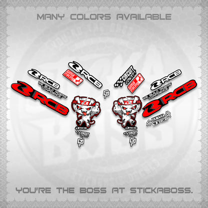 AEROX V2 DECALS (2026 RACE ZOMBIE DESIGN) STICKER DECALS By STICKABOSS