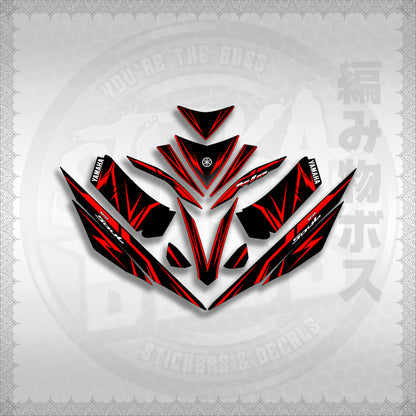 STICKER DECALS for MIO 4 (MIRGADE) By STICKABOSS (SOFIE LAMINATED WATERPROOF)