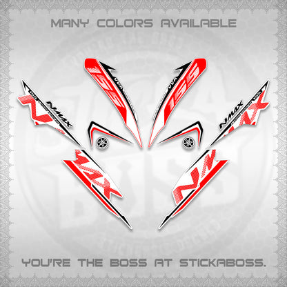 NMAX V1 THAI FOR WHITE DECALS (2020 DESIGN) STICKER DECALS By STICKABOSS