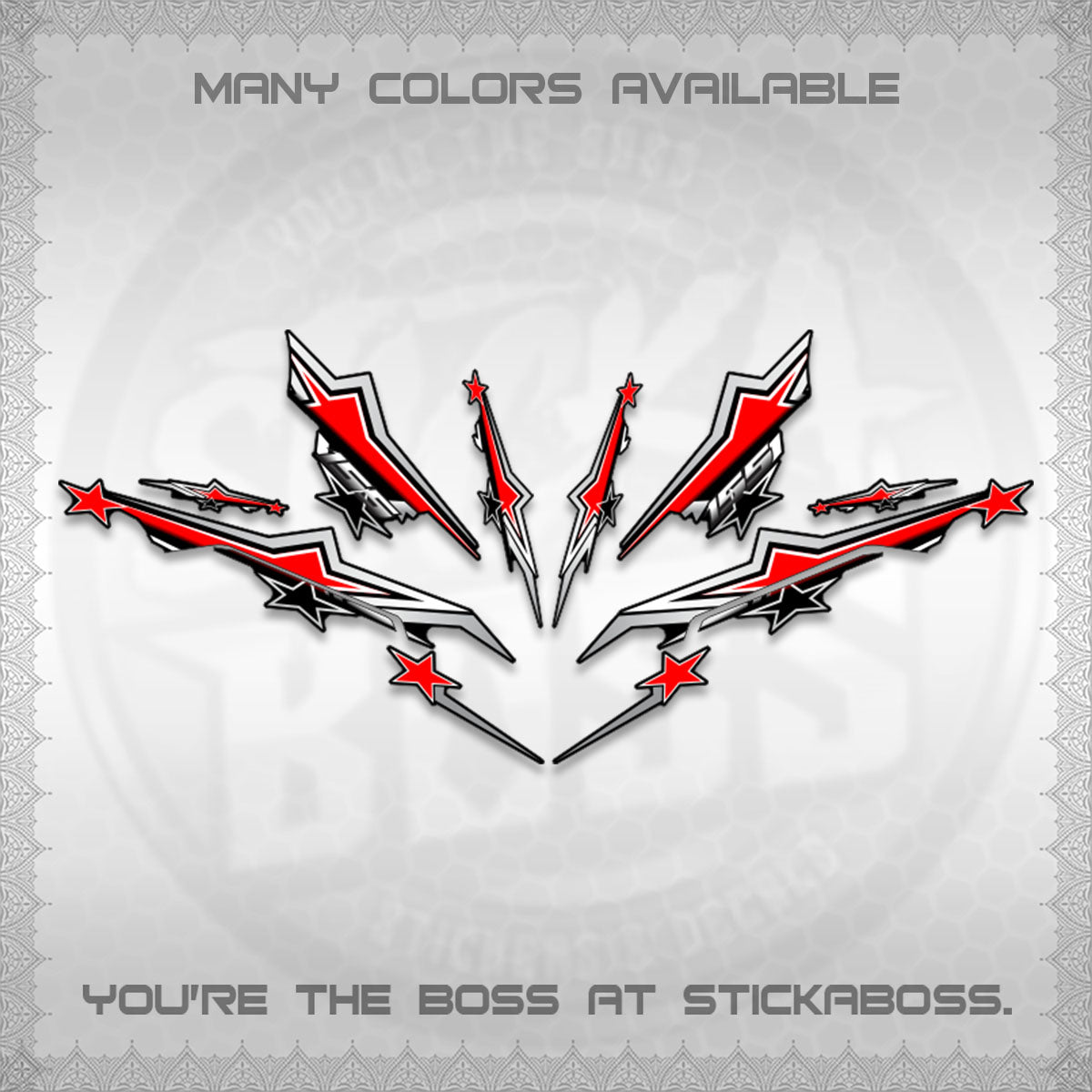 AEROX 155 V3 INDO DECALS (ALPHA TURBO 0004)STICKER DECALS By STICKABOSS