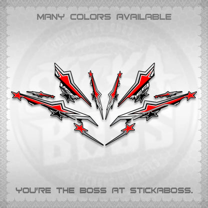 AEROX 155 V3 INDO DECALS (ALPHA TURBO 0004)STICKER DECALS By STICKABOSS
