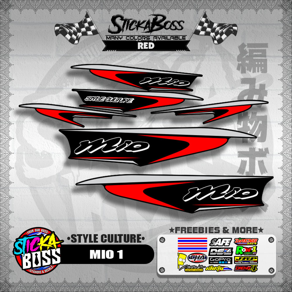 MIO 1 STOCK DECALS ( STYLE CULTURE )【WITH FREEBIES】