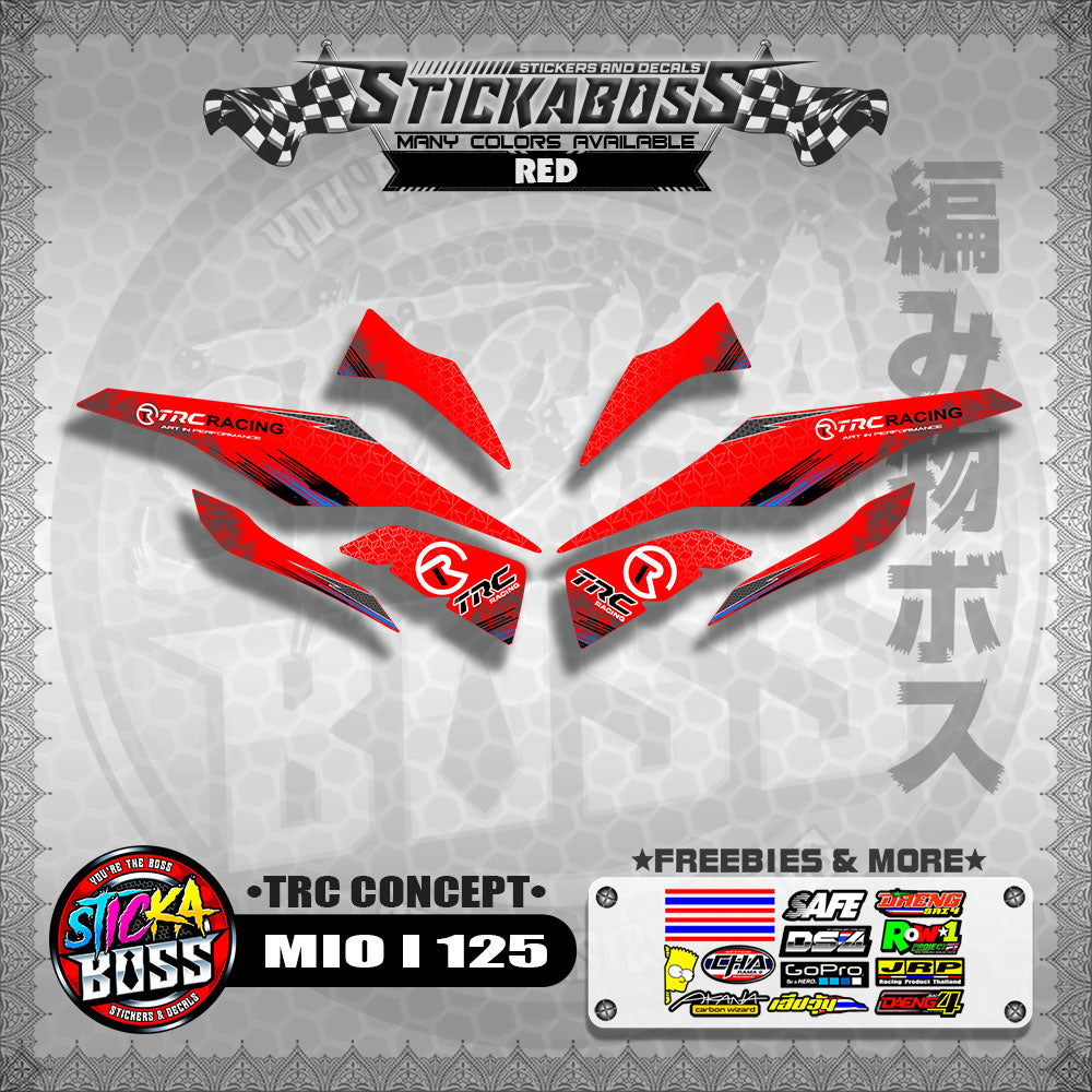 MIO I 125 STICKER DECALS ( TRC CONCEPT )【WITH FREEBIES】
