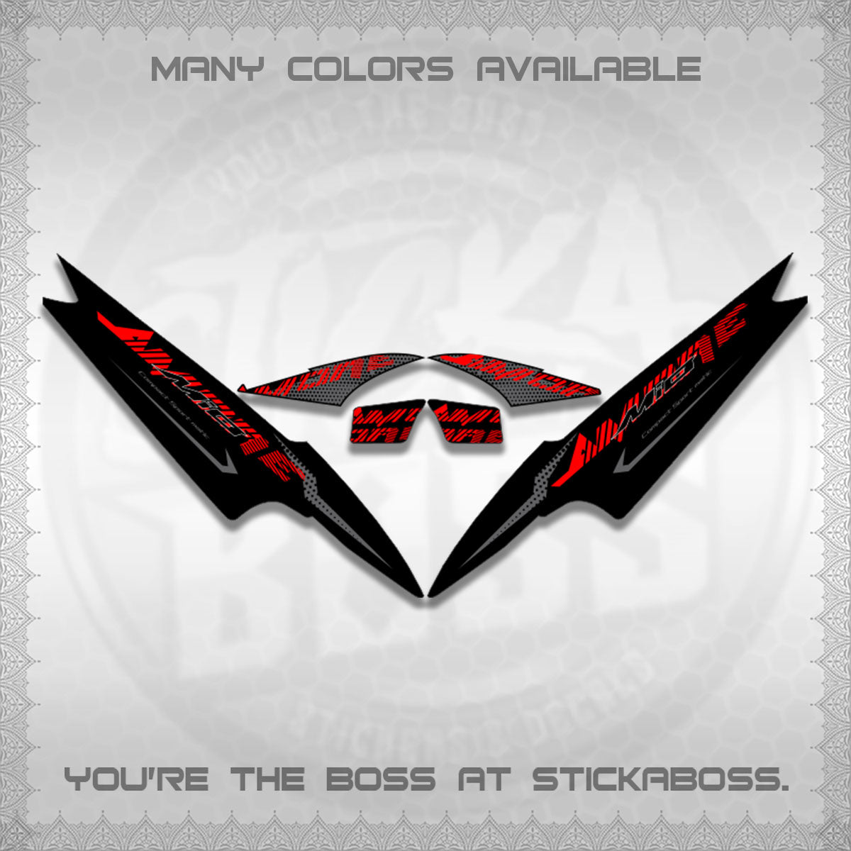 MIO SPORTY/SMILE  DECALS (2026 NEW AMORE DESIGN)STICKER DECALS By STICKABOSS