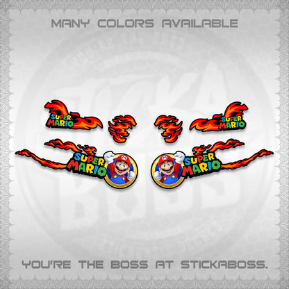 FAZZIO DECALS (FLAMES 02 SUPER-M MOTIF) STICKER KITS BY STICKABOSS