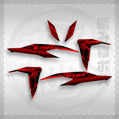 CLICK 125 / 150 V3 ( VARIO JRP ) STICKER DECALS By Stickaboss