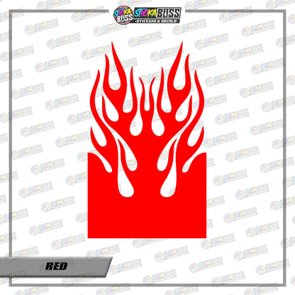 FIRE TRIBAL FENDER ( VINYL CUT-OUT STICKER DECALS )【Stickaboss】