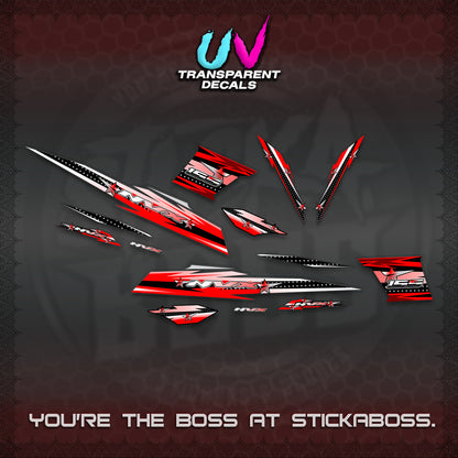 AEROX V2 UV TRANSPARENT DECALS (2026 INDO STAR 001) STICKER KITS BY STICKABOSS