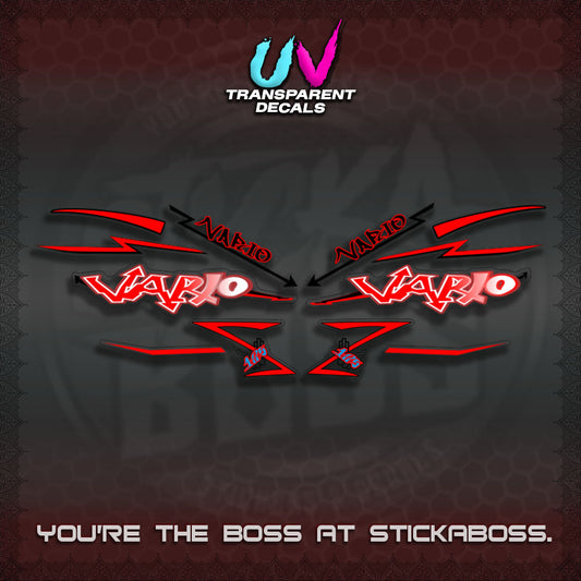 CLICK V2 INDO/MALAY UV TRANSPARENT VARIO DECALS (GRAFITY VARIO MOTIF)STICKER DECALS By STICKABOSS