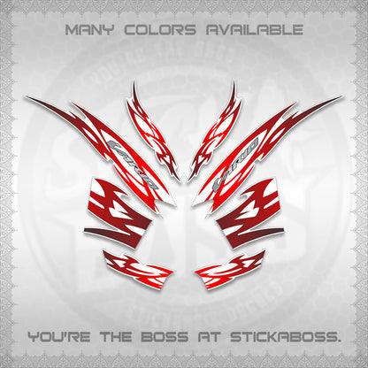 CLICK 125 V2 INDO STRIPING FOR WHITE DECALS (2026 NUSANTARA MOTIF) STICKER DECALS By STICKABOSS