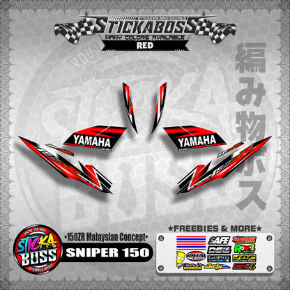SNIPER 150 Stock Decals ( 150ZR Malaysian Concept ) MX King, Exciter 150