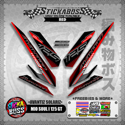 MIO SOUL I 125 GT STICKER DECALS ( AVANTIZ SOLARIZ )【WITH FREEBIES】