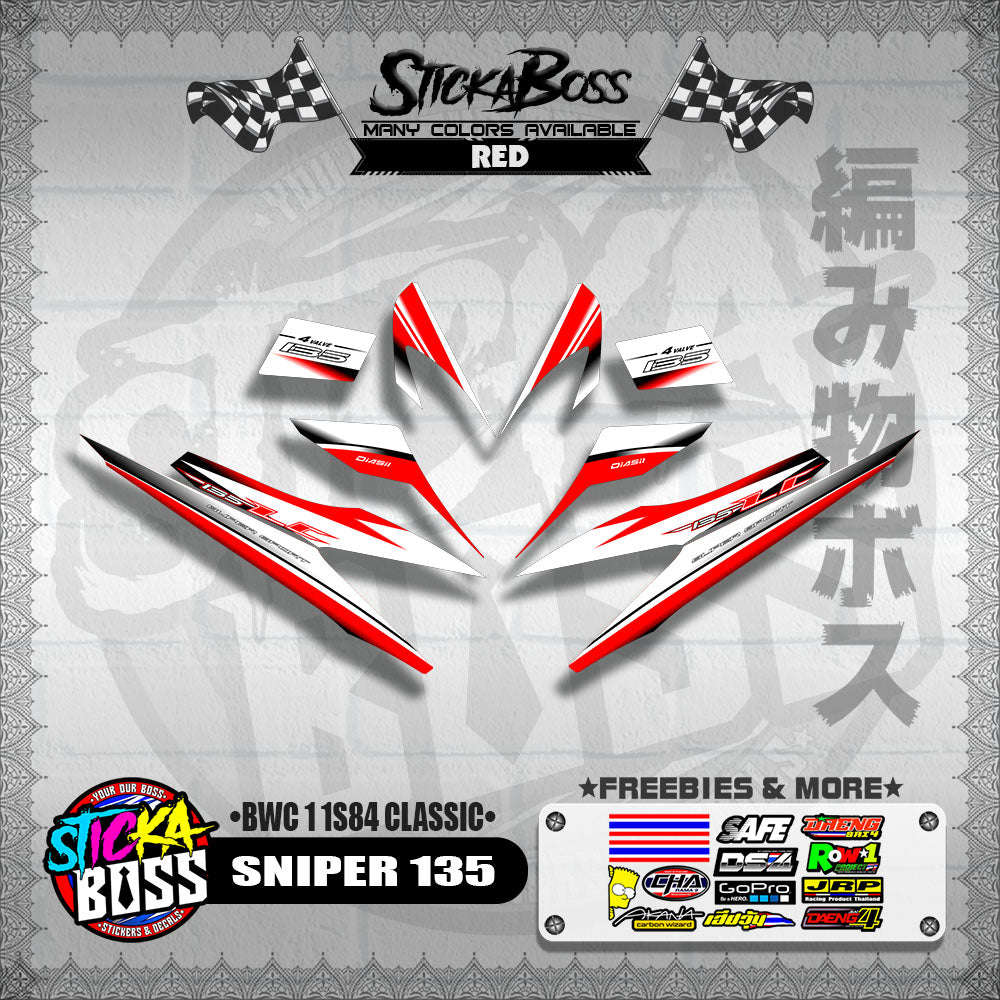 SNIPER 135 DECALS ( BWC 1 1S84 CLASSIC )【WITH FREEBIES】