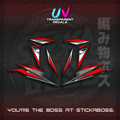 【PREMIUM UV PRINT】CLICK 125 V3 INDO CONCEPT ( TRANSPARENT SLASH BLADE VARIO ) STICKER DECALS By STICKABOSS