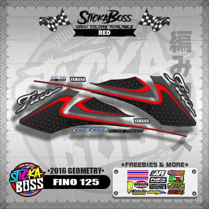 FINO 125 DECALS ( 2016 GEOMETRY )【WITH FREEBIES】