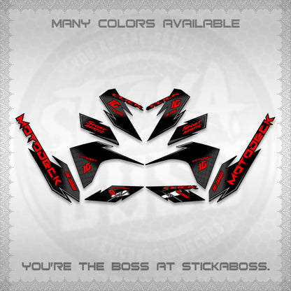CLICK V3 DECALS (ONE GARAGE INSPIRED)STICKER DECALS BY STICKABOSS