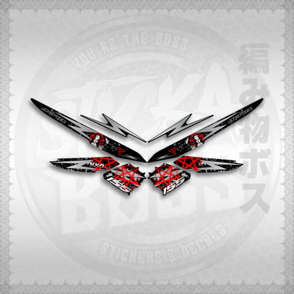 STICKER DECALS for AEROX 155 V1 MALAYSIAN (AV1STLASA) By STICKABOSS (SOFIE LAMINATED WATERPROOF)
