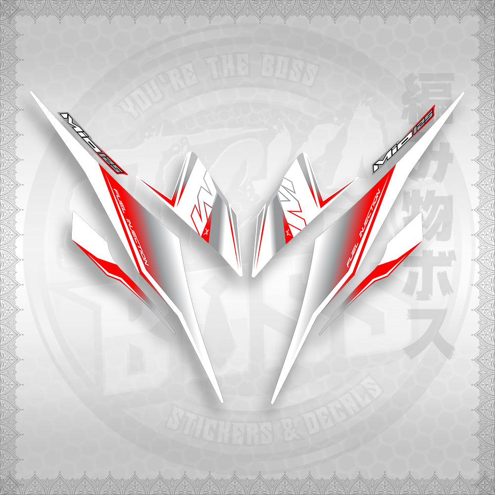 STICKER DECALS for MIO I 125 M3 (MIISTMOFOWH) By STICKABOSS (SOFIE LAMINATED WATERPROOF)