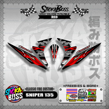SNIPER 135 DECALS ( CLASSIC FIRE CUSTOM )【WITH FREEBIES】
