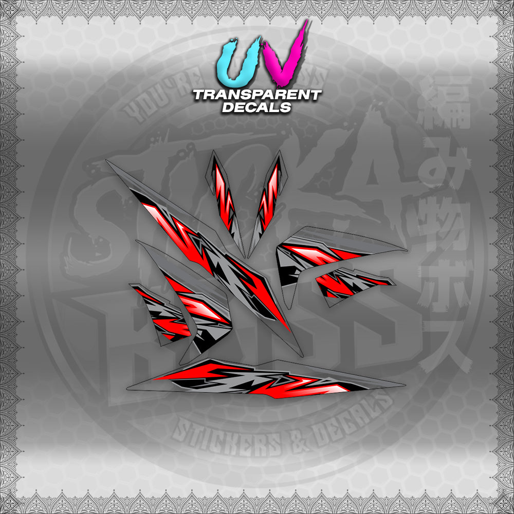 STICKER DECALS for BEAT 110 V2 (INMAUVTRSTMODE) By STICKABOSS (SOFIE LAMINATED WATERPROOF)