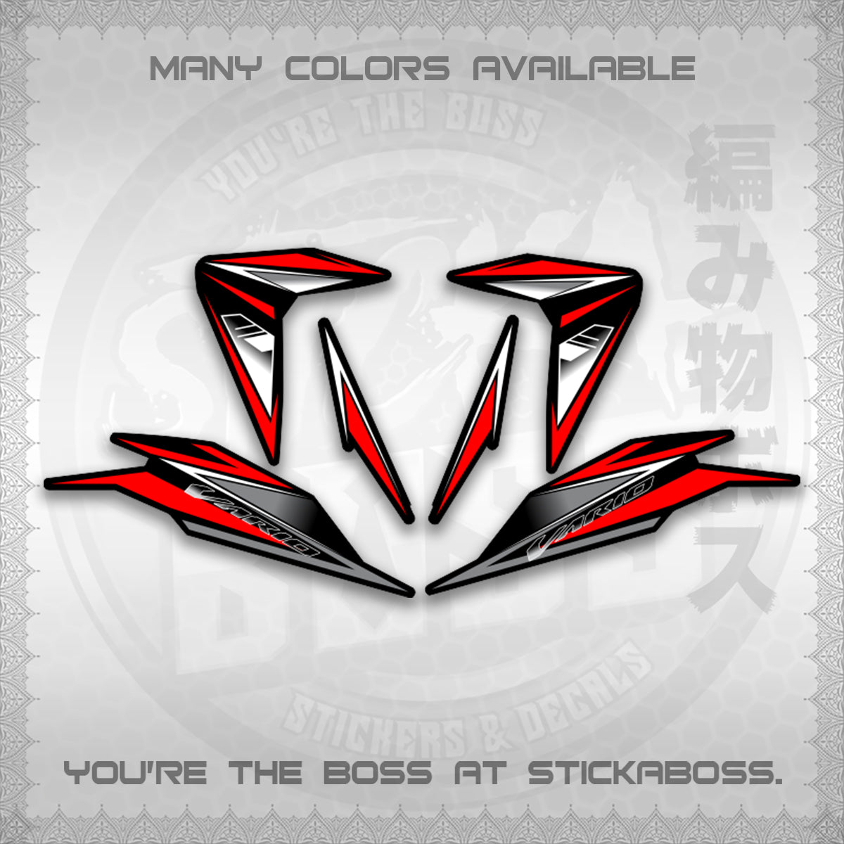 CLICK 125 V3 INDO CONCEPT ( SLASH BLADE VARIO ) STICKER DECALS By STICKABOSS