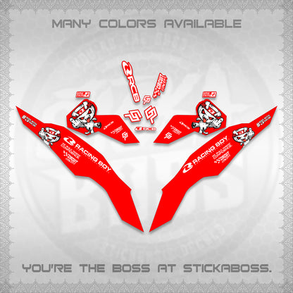 CLICK V3 DECALS (2026 RACE ZOMBIE DESIGN)STICKER DECALS By STICKABOSS