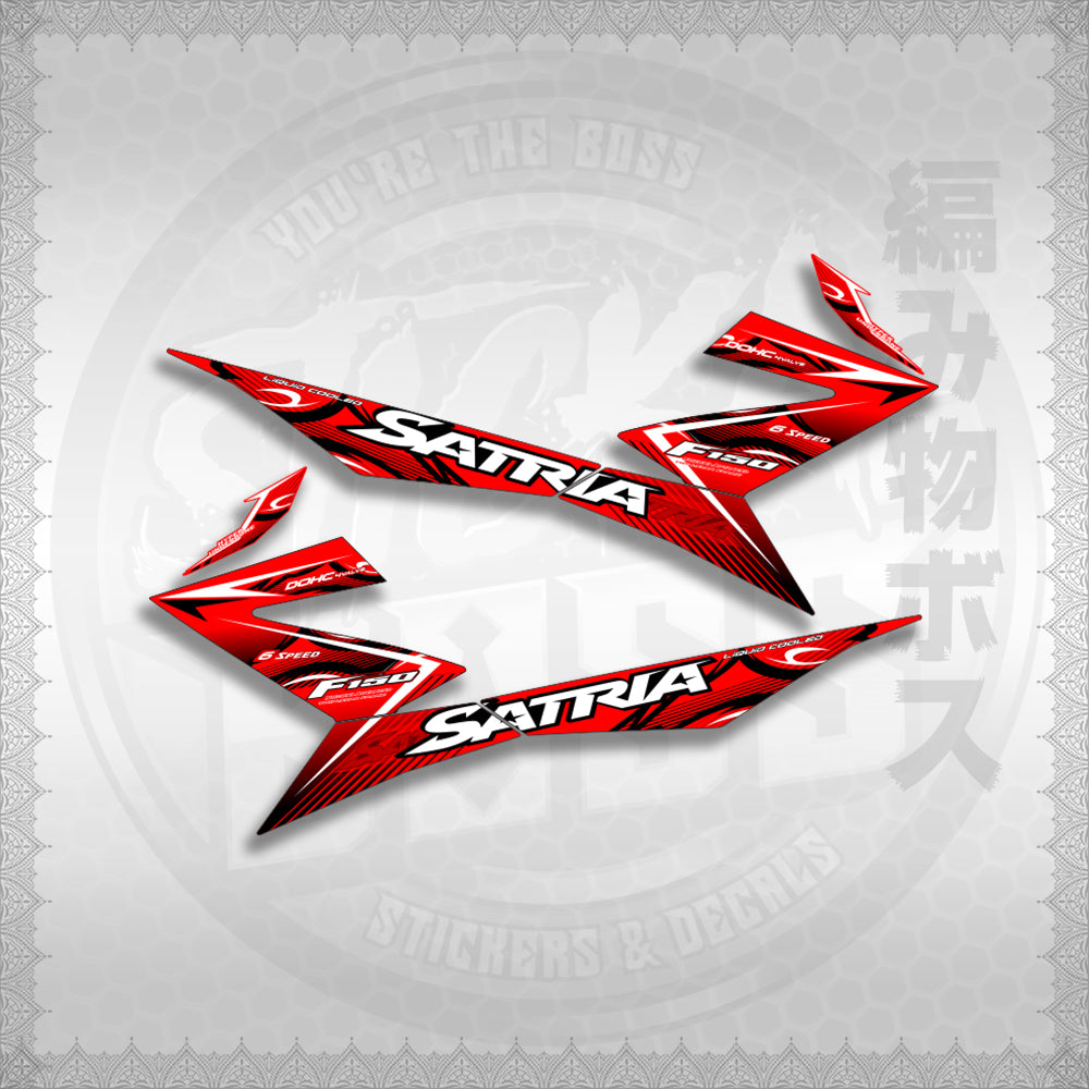 STICKER DECALS for RAIDER 150 FI (RFISATHMATH) By STICKABOSS (SOFIE LAMINATED WATERPROOF)