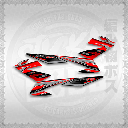 STICKER DECALS for RAIDER 150 FI THAI (RFIGRCUST03) By STICKABOSS (SOFIE LAMINATED WATERPROOF)
