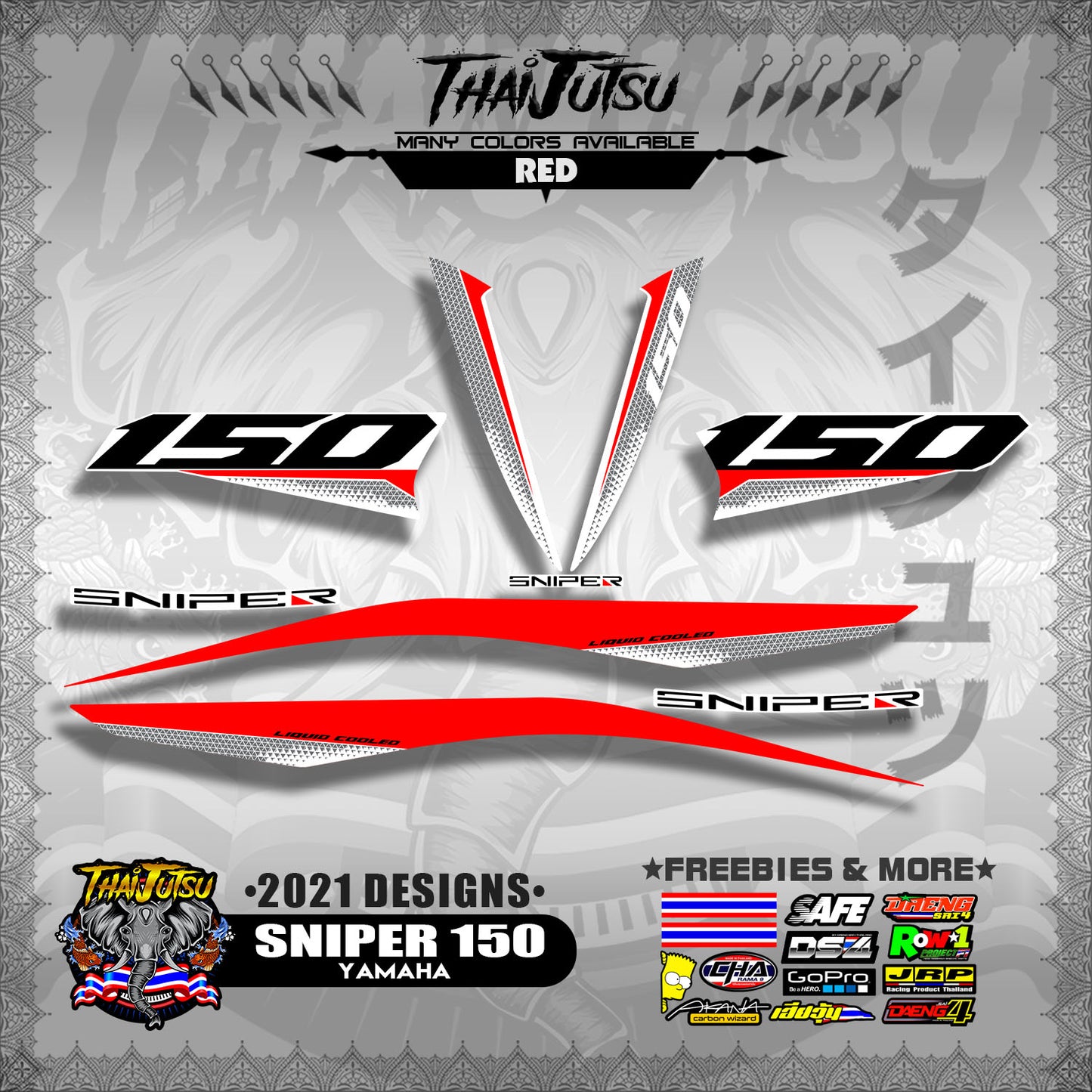 SNIPER 150 DECALS ( 2021 DESIGNS )【WITH FREEBIES】