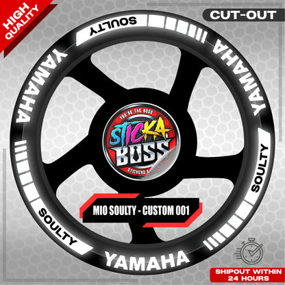 MIO SOULTY MAG STICKER SET ( 2 MAGS ) - CUSTOM 001 | VINYL WATERPROOF CUT-OUT DECALS