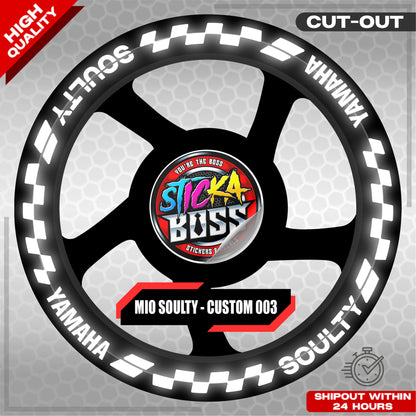MIO SOULTY MAG STICKER SET ( 2 MAGS ) - CUSTOM 003 | VINYL WATERPROOF CUT-OUT DECALS