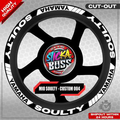 MIO SOULTY MAG STICKER SET ( 2 MAGS ) - CUSTOM 004 | VINYL WATERPROOF CUT-OUT DECALS
