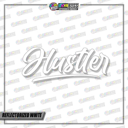 HUSTLER ( VINYL CUT-OUT STICKER DECALS )【Stickaboss】