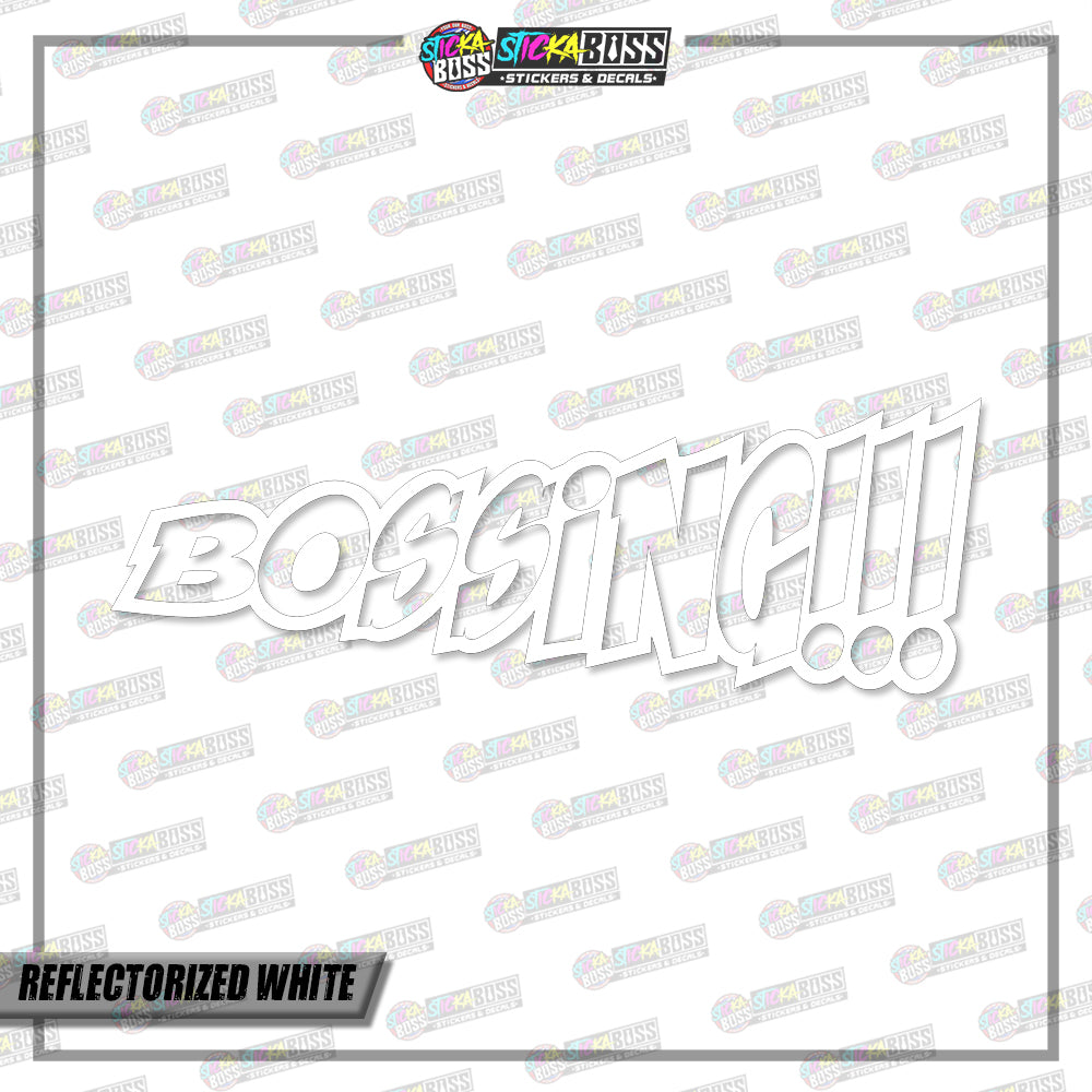 BOSSING!!!  (VINYL CUT-OUT STICKER DECALS )【Stickaboss】
