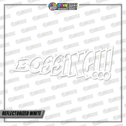 BOSSING!!!  (VINYL CUT-OUT STICKER DECALS )【Stickaboss】