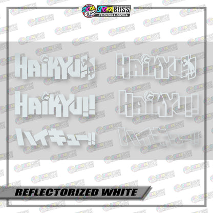 HAIKYUU LOGO ( VINYL CUT-OUT STICKER DECALS )【Stickaboss】