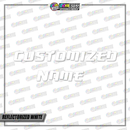 CUSTOMIZED NAME (VINYL CUT-OUT STICKER DECALS )【Stickaboss】