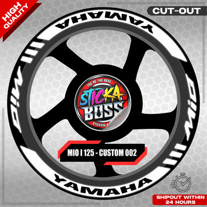 MIO I 125 MAG STICKER SET  ( 2 MAGS ) - CUSTOM 002 | VINYL WATERPROOF CUT-OUT DECALS