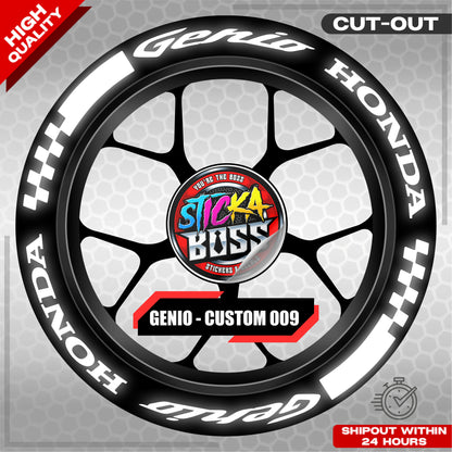 GENIO MAG STICKER SET ( 2 MAGS ) - CUSTOM 009 | VINYL WATERPROOF CUT-OUT DECALS