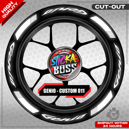 GENIO MAG STICKER SET ( 2 MAGS ) - CUSTOM 011 | VINYL WATERPROOF CUT-OUT DECALS