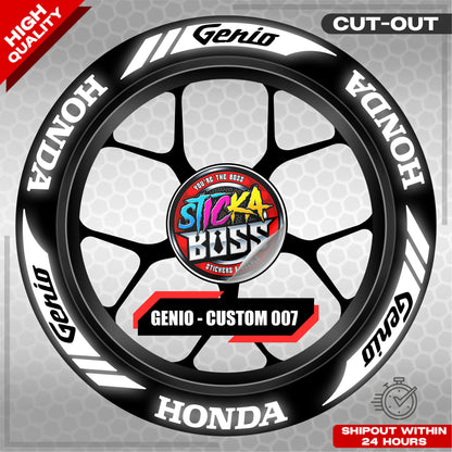 GENIO MAG STICKER SET ( 2 MAGS ) - CUSTOM 007 | VINYL WATERPROOF CUT-OUT DECALS