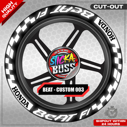 BEAT MAG STICKER SET ( 2 MAGS ) - CUSTOM 003 | VINYL WATERPROOF CUT-OUT DECALS