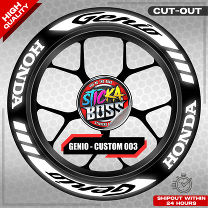 GENIO MAG STICKER SET ( 2 MAGS ) - CUSTOM 003 | VINYL WATERPROOF CUT-OUT DECALS