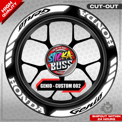 GENIO MAG STICKER SET ( 2 MAGS ) - CUSTOM 002 | VINYL WATERPROOF CUT-OUT DECALS