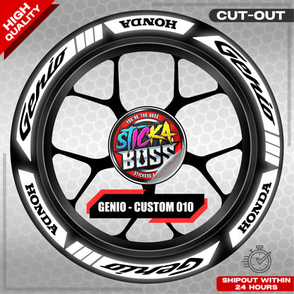 GENIO MAG STICKER SET ( 2 MAGS ) - CUSTOM 010 | VINYL WATERPROOF CUT-OUT DECALS
