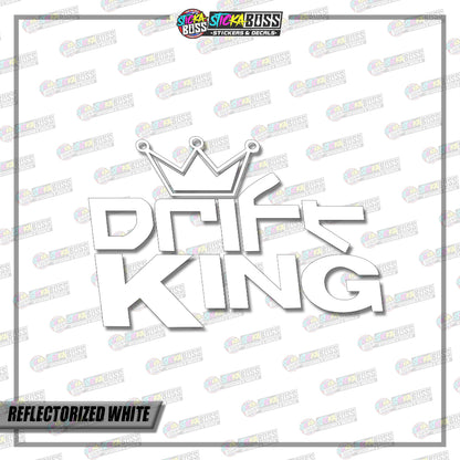 JDM DRIFT KING  ( VINYL CUT-OUT STICKER DECALS )【Stickaboss】