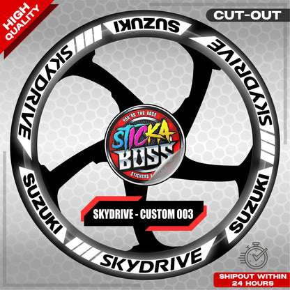 SKYDRIVE MAG STICKER SET ( 2 MAGS ) - CUSTOM 003 | VINYL WATERPROOF CUT-OUT DECALS
