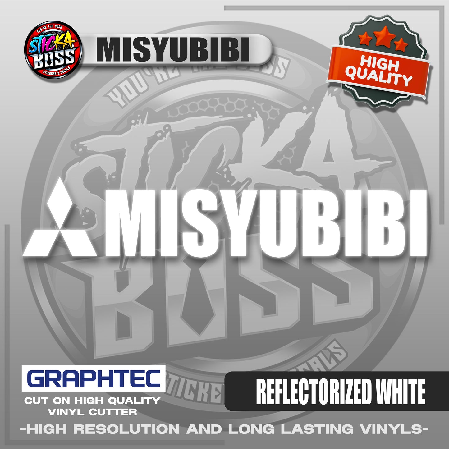 MISYUBIBI | VINYL WATERPROOF CUT-OUT STICKER DECALS【Stickaboss】