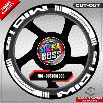 MIO I 125 MAG STICKER SET  ( 2 MAGS ) - CUSTOM 003 | VINYL WATERPROOF CUT-OUT DECALS